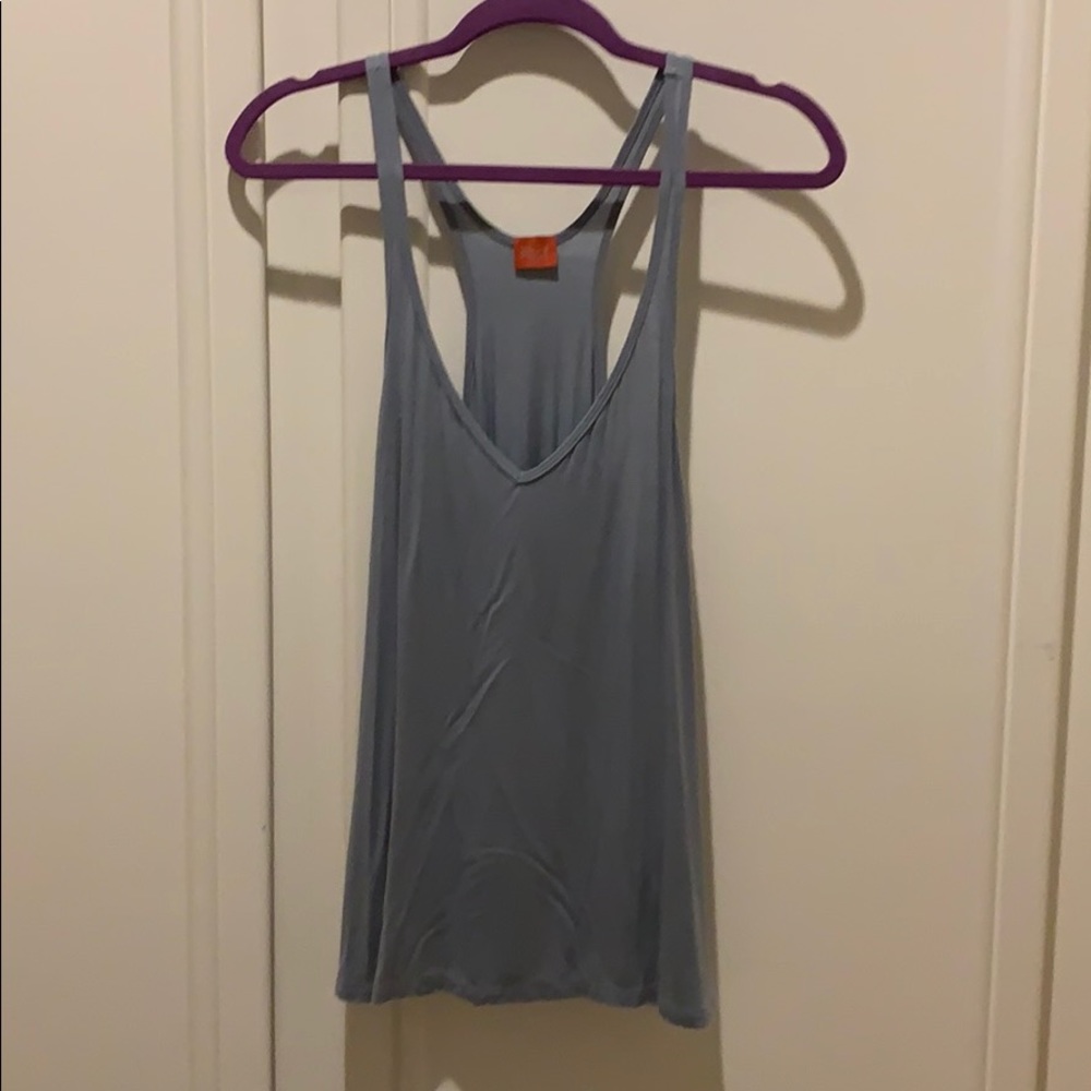 Blue super soft tank top